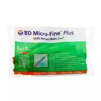 Шприц 1мл U-100 29G 0.33*12,7м BD Micro-Fine Plus (в упак. 10шт.), фото 1