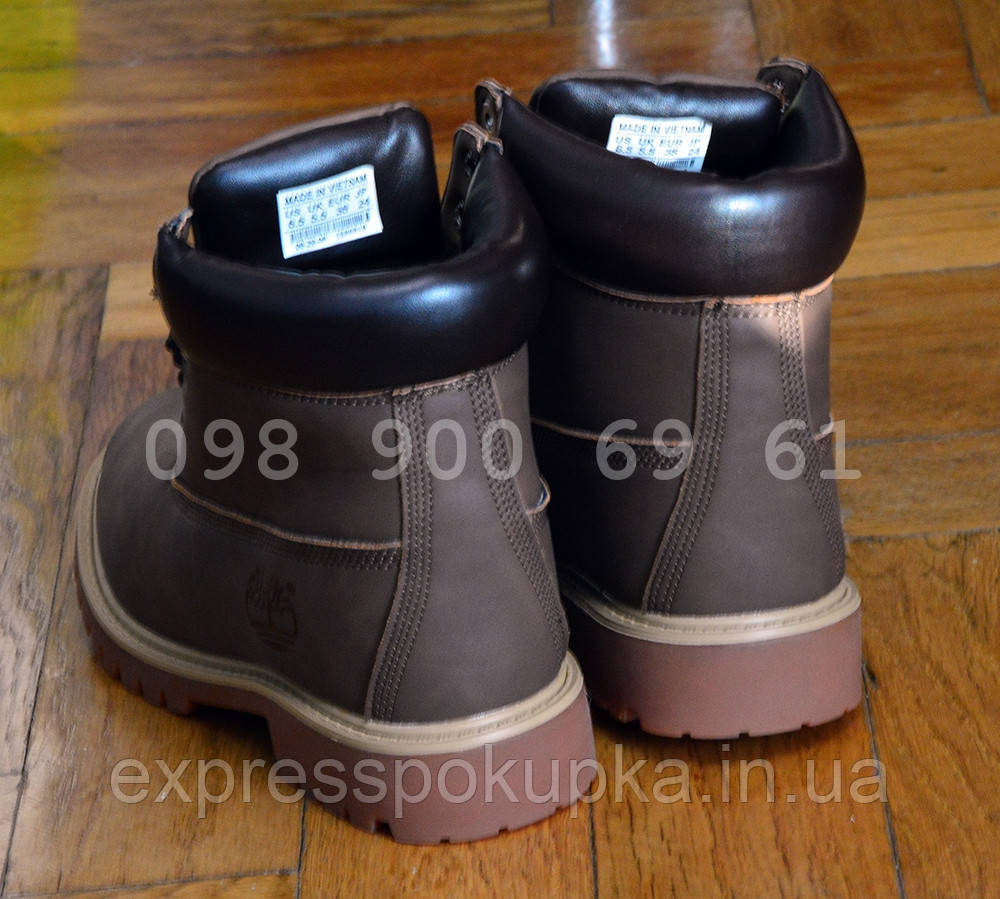 Мужские Зимние ботинки Timberland с Мехом Коричневые | (3 цвета) 45 - фото 3 - id-p1270213999