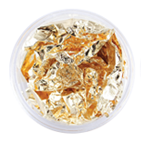 Фольга жата (поталь) у банку золота для нігтів, фото 2