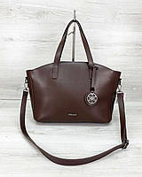 Жіноча сумка «Сью» шоколадного кольору