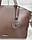 Жіноча сумка «Сью» шоколадного кольору, фото 3