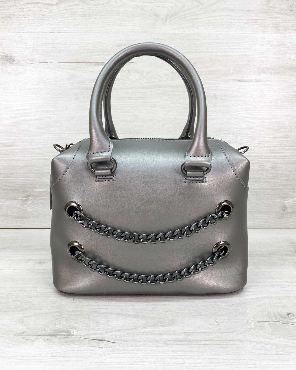 Жіноча сумка «Jean» металік