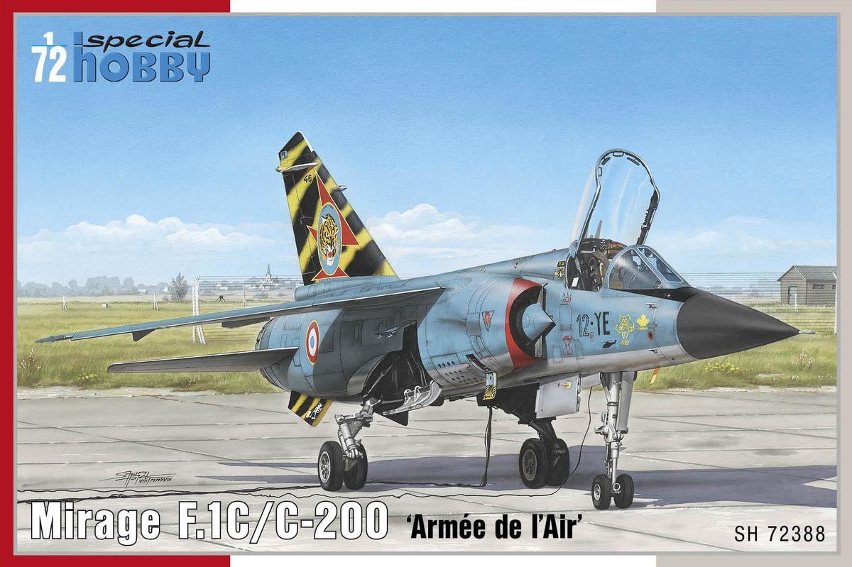 Пластикова модель 1/72 Special hobby 72388 Французьский винищувач Mirage F.1C/ C-200 'Armée de `l Air'