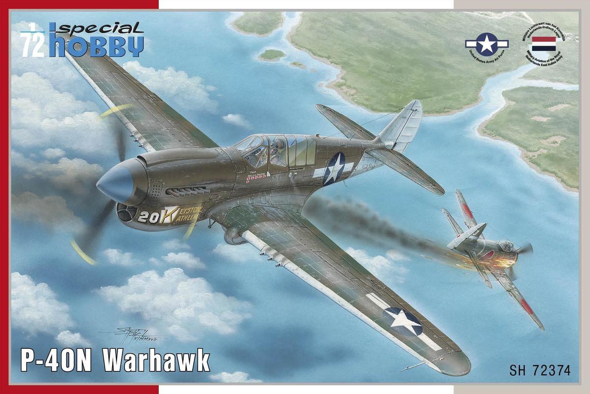 Пластикова модель 1/72 Special hobby 72374 Американський винищувач Curtiss P-40N Warhawk