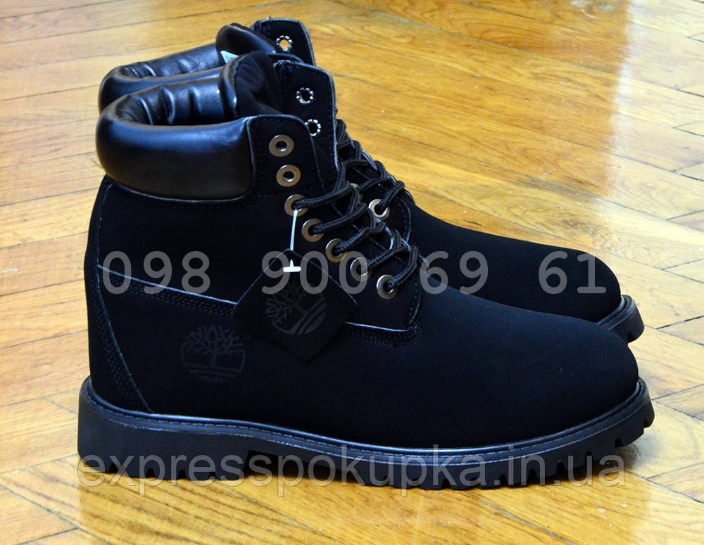 Мужские Зимние ботинки Timberland с Мехом Черные | (3 цвета) 39 - фото 3 - id-p1270923714