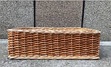 Короба, лотки плетені 40x20х10 торгові для викладання хліба, фруктів, овочів, фото 3