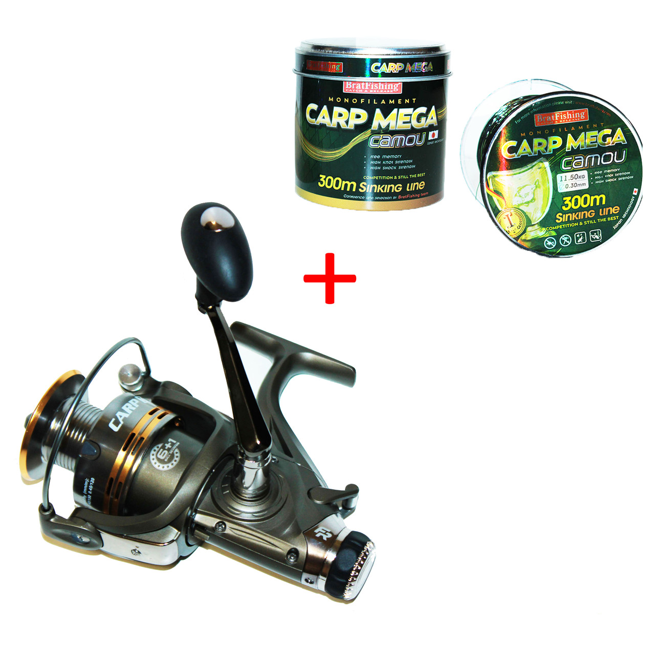 Котушка Fishing ROI Carp XT 5000 (6+1) з бейтраннером