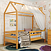 Ліжко-будиночок дитяче дерев'яне Хатинка Джеррі, фото 4