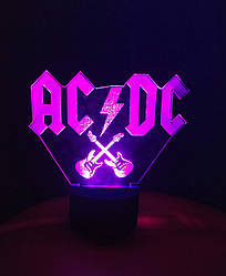 3d-світильник AC/DC, АС/ДС, 3д-нічник, кілька підсвічувань (на батарейці)