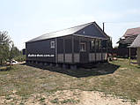 Каркасний дачний будинок 6м*10,5 м включаючи терасу, фото 3
