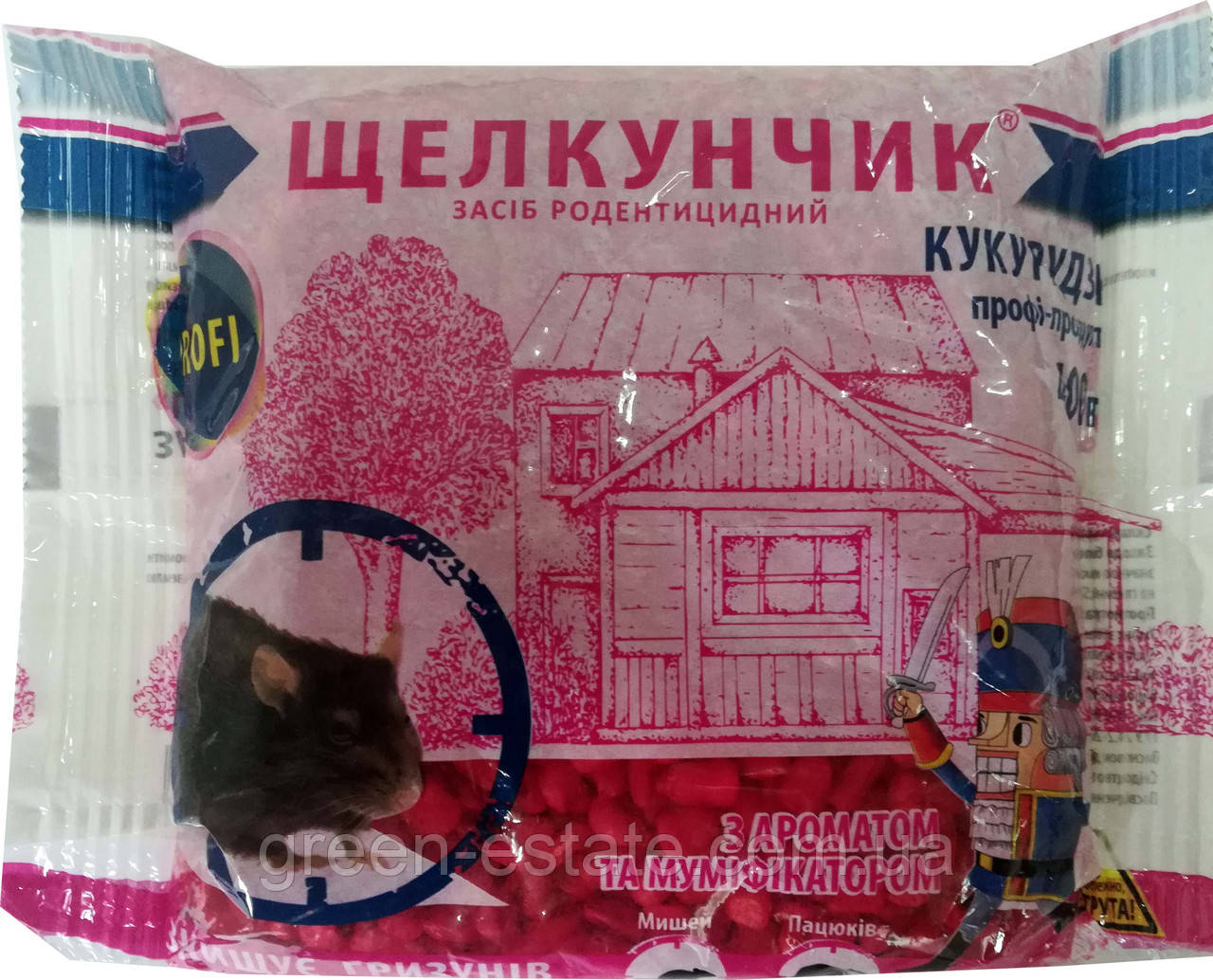 Засіб від гризунів Щелкунчик кукурудза 400 г