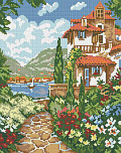 Набір алмазной мозаїки NKF Будинок біля озера F0059