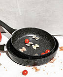 Сковорода з антипригарним мармуровим покриттям 22 см Edenberg EB-3422 Сковорода для індукційної плити, фото 6