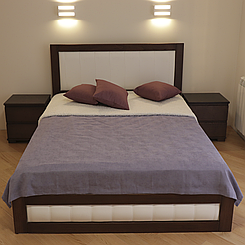 Ліжко дерев'яне Амелія з підйомним механізмом (масив бука)