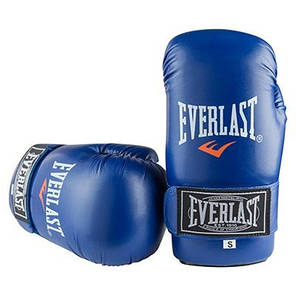 Рукавички для єдиноборств сині Everlast MMA 355 DX розмір L, фото 4