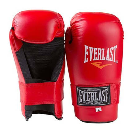 Рукавички для єдиноборств червоні Everlast KungFu, ММА, Flex, розмір L, фото 2