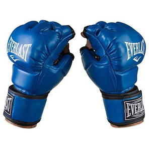 Рукавички єдиноборств сині Everlast MMA 364 DX розмір S, фото 2
