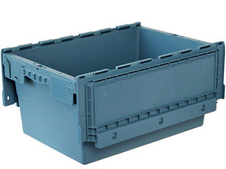 Пластиковий ящик з кришкою 600*400*280, N6428-ALC