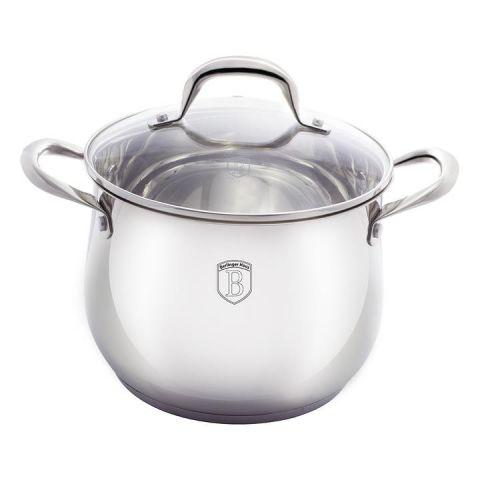 Каструля з нержавіючої сталі BERLINGER HAUS Silver Belly 26*19,0см10,0л 1414BH
