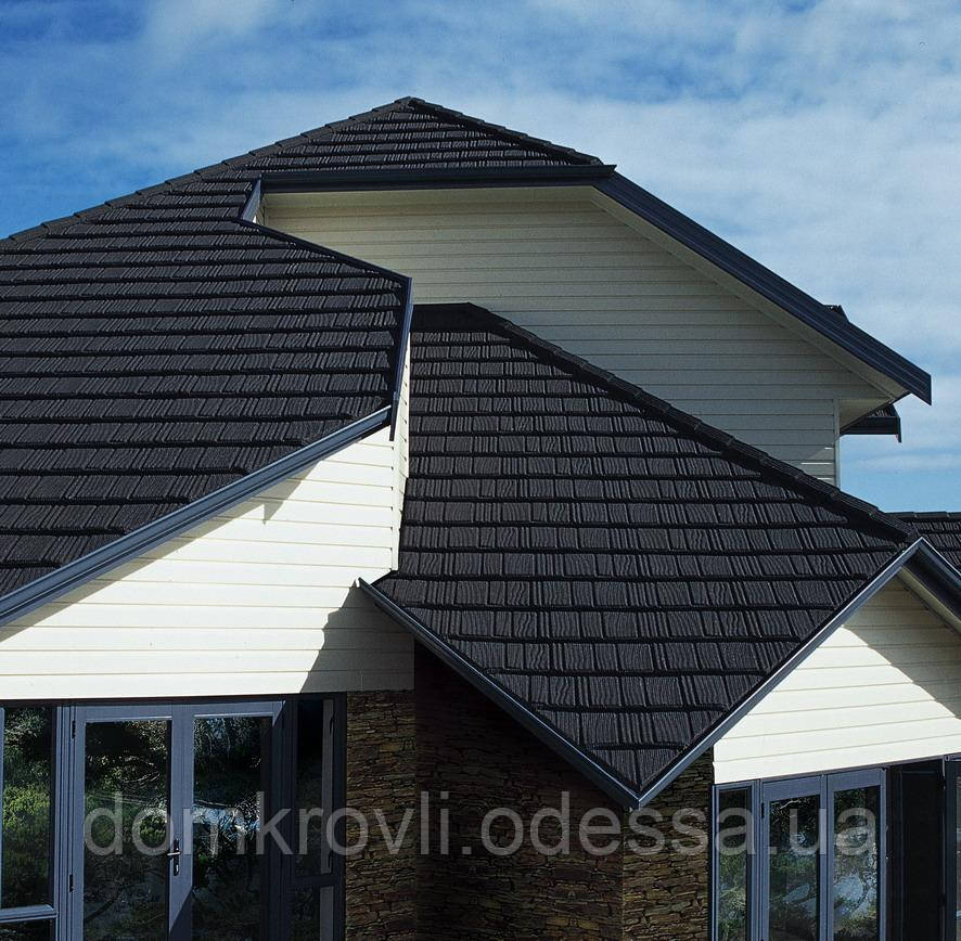 Композитная черепица Gerard Shake Charcoal