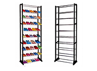 ОПТ Стойка подставка полка для обуви органайзер 10 полок Amazing Shoe Rack черная