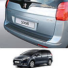 Пластикова захисна накладка на задній бампер для Peugeot 5008 2009-2016