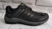 Мужские кроссовки Adidas Terrex комбинированные текстиль/нубук черные ()