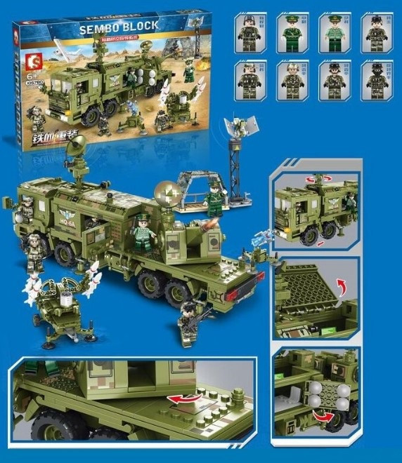 Конструктор військова машина Sembo Block 105780, 1196 деталей