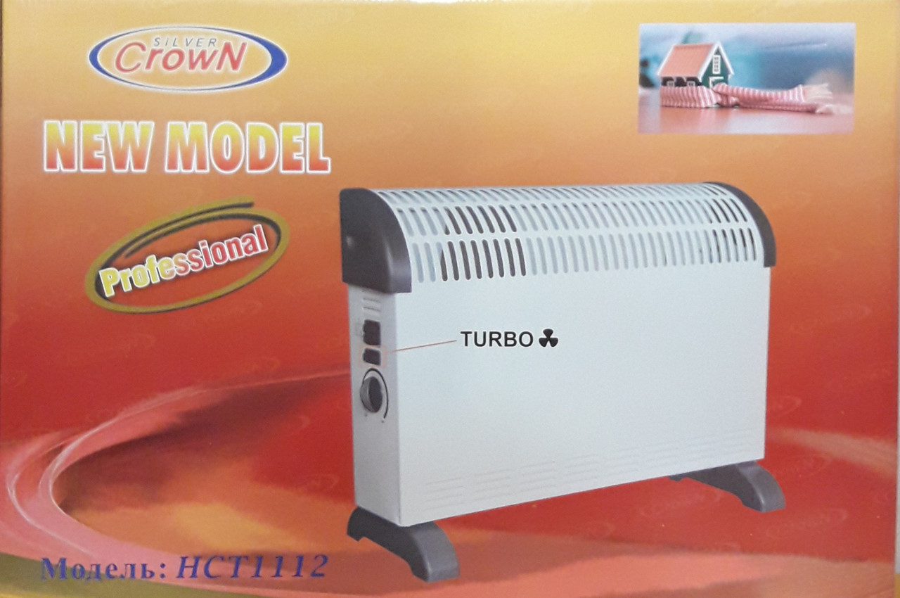 Конвектор/нагрівач з тепловентилятором підлоговий/настінний Crown HCT 1112