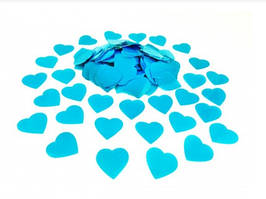 Конфетті сердечка блакитні, 50 грам