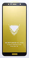 Захисне скло для Huawei Y6 2018/Y6 Prime 2018 повне проклеювання OG Gold Armor Full Glue
