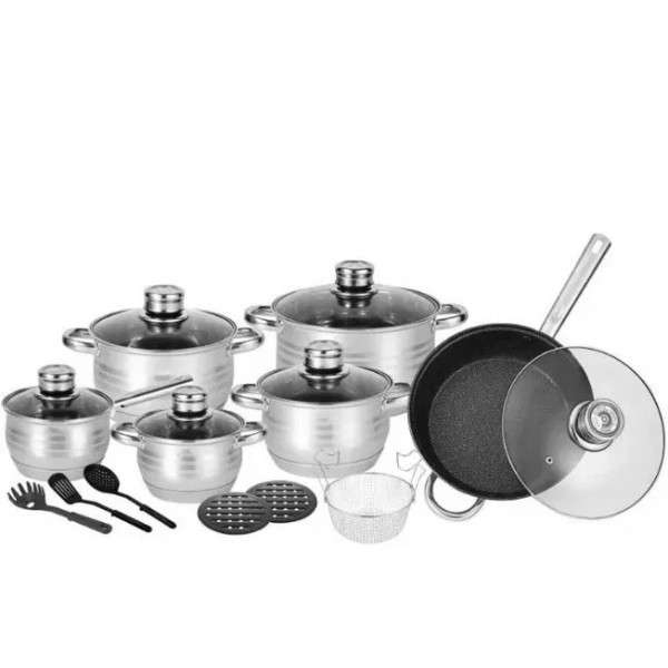 Набір посуду Rainberg RB-602 18 предметів із 9-шаровим дном