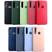 Чохол Silicone Case Full для Xiaomi Redmi Note 8 з мікрофіброю (Різні кольори)