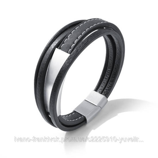 Багатошаровий шкіряний браслет "Майстер"