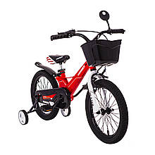 Дитячий Велосипед з кошиком легкий магнієва рама HAMMER HUNTER-1650D Червоний