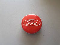 Колпачки для оригинальных дисков Форд (красный)