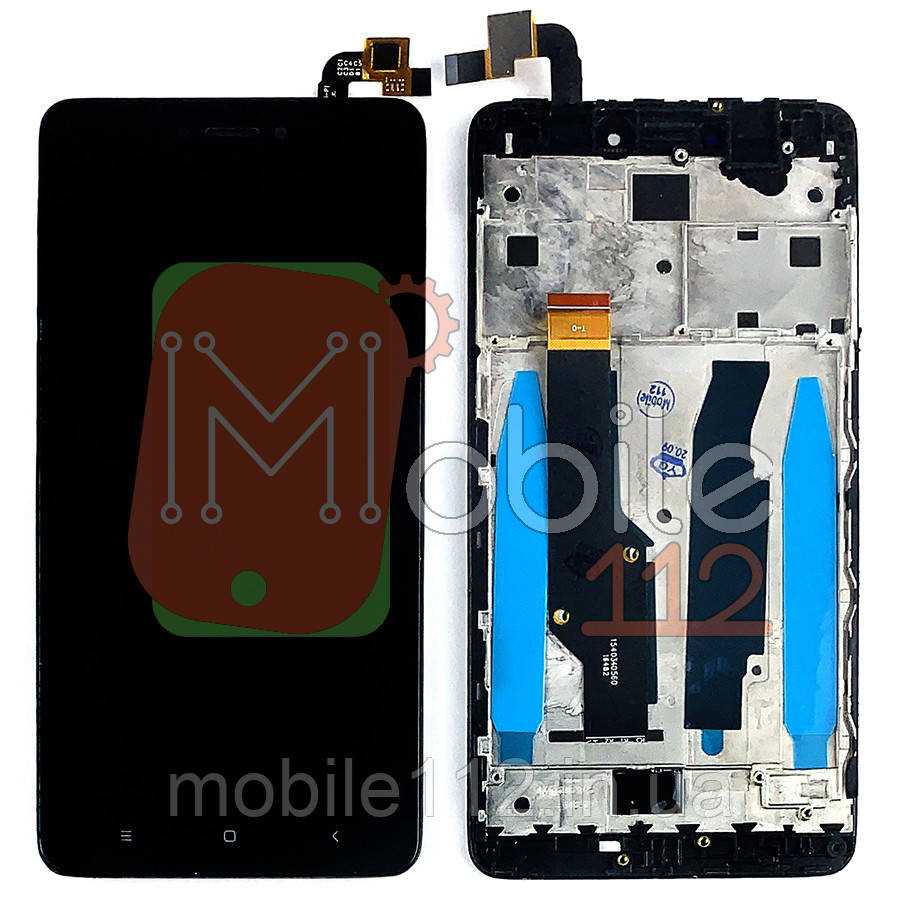 Экран (дисплей) Xiaomi Redmi Note 4X, Note 4 Global 3/32 2016102 + тачскрин черный с передней панелью