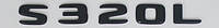 Матовая Эмблема Шильдик надпись S320L Мерседес Mercedes