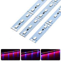 Фіто LED лінійка світлодіодна SMD 5730 72LED 12 V IP20 (4червоних + 1синій)