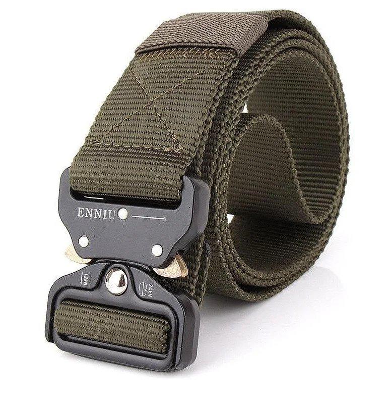 Тактичний брючний ремінь із пряжкою tactical olive (820-olive)