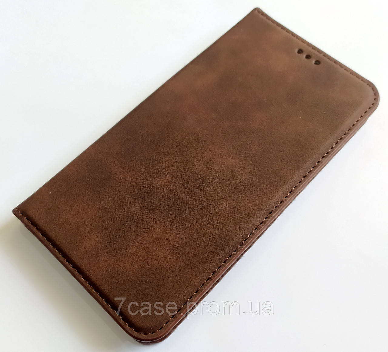 Чехол книжка Leather Book для iPhone XR Темно-коричневий