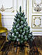 Ялинка Штучна Королева лідія 2.5 м. Ялинка з білими кінчиками Штучна Ялинка. Ялинка ПВХ зелена, фото 4