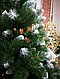 Ялинка Штучна Королева лідія 2.5 м. Ялинка з білими кінчиками Штучна Ялинка. Ялинка ПВХ зелена, фото 5