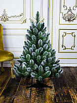 Ялинка Штучна Королева Лідія 2.5 м. Ялинка з білими кінчиками. Штучна Ялинка. Ялинка ПВХ зелена, фото 5