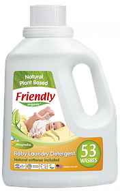 Органічний рідкий пральний порошок-концентрат Friendly organic магнолія 1,57 літрів (53 прання)