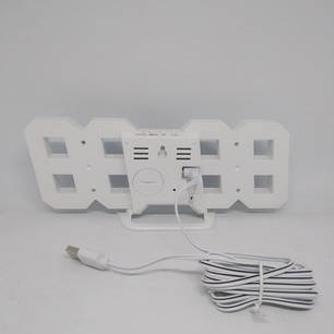 Годинник настільний з блакитним підсвічуванням UKC LY 1089 White (N011118), фото 2
