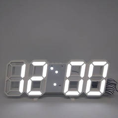 Годинник настільні з білою підсвіткою UKC LY 1089 White