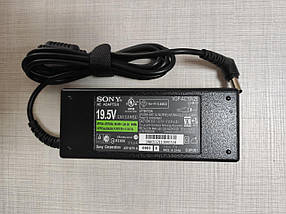 Блок живлення адаптер зарядний пристрій SONY 19.5 V, 4.7 A, 90W, 6.5*4.4-PIN, 3hole, L-образний роз'єм, black