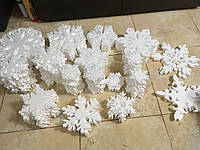 Сніжинки з пінопласту 10 см