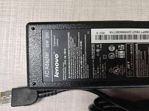 Блок живлення адаптер для ноутбука Lenovo 20V, 3.25 A, 65W, USB+pin (Square 5 Pin DC Plug), black (без кабелю), фото 3